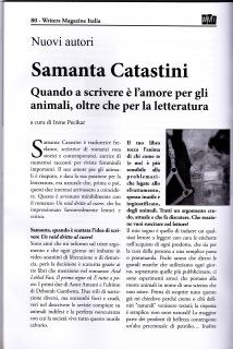 ARTICOLO SU WRITERS MAGAZINE