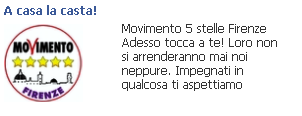 24 NoVembre: RIUNIONE PIZZATA del MoVimento 5 stelle –  Firenze