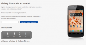 Google Galaxy Nexus in Italia il 1° Dicembre, ora è ufficiale