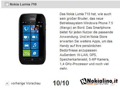 Nokia Lumia 710 con Vodafone Germania tra non molto