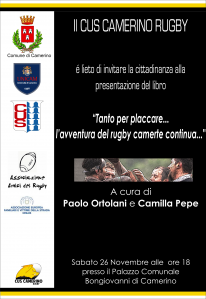 Libri: “Tanto per placcare”, storia e scatti del Camerino Rugby