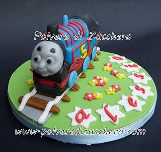 Trenino Thomas cake toppers