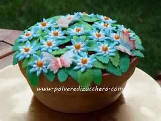 Torta vaso di fiori