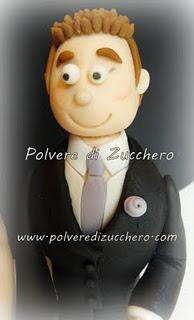 Cake Topper sposi Tina & Peppe