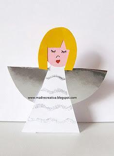 Decorazioni di Natale: angeli di carta Decorazioni di Natale: angeli di carta