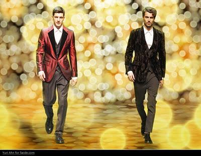 A Christmas Velvet suit for Dolce & Gabbana Man