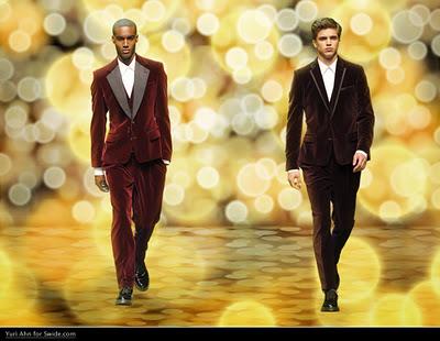 A Christmas Velvet suit for Dolce & Gabbana Man