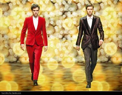 A Christmas Velvet suit for Dolce & Gabbana Man