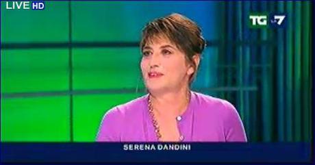 Serena Dandini al TgLa7 di Mentana per annunciare il suo nuovo programma, dal 14 gennaio