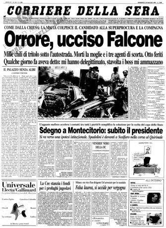 Le prime pagine storiche de ‘Il Corriere della Sera’