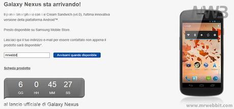 1 dicembre arriva in italia samsung galaxy nexus con android 4.0