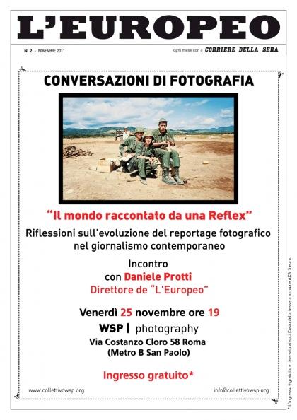 Stasera: Conversazioni di fotografia – Incontro con Daniele Protti Direttore dell’Europeo