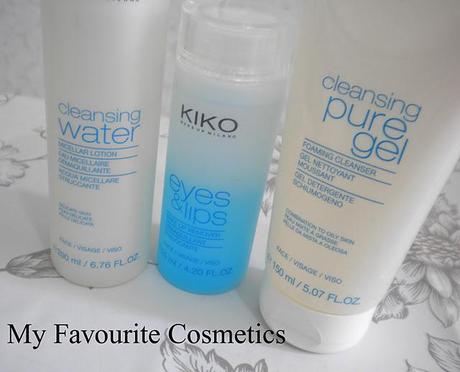 Pure Clean KIKO... Cleansing Water, Eyes and Lips, Cleansing Pure Gel...