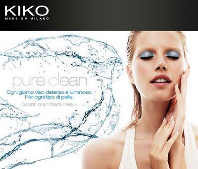 Pure Clean KIKO... Cleansing Water, Eyes and Lips, Cleansing Pure Gel...