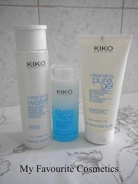 Pure Clean KIKO... Cleansing Water, Eyes and Lips, Cleansing Pure Gel...