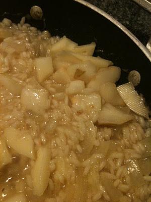 Risotto con toma piemontese e pere