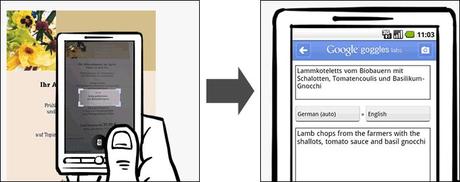 Google Goggles per effettuare scansioni OCR
