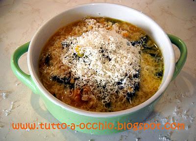 WHB #311 - Zuppa gratinata di zucca, cavolo nero e farro