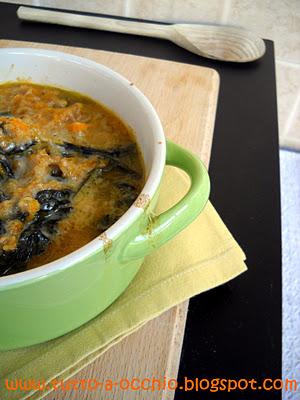 WHB #311 - Zuppa gratinata di zucca, cavolo nero e farro