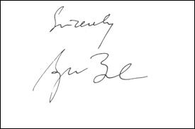 Grafologia: la scrittura di George W. Bush