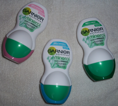 Garnier Mineral roll-on: sensitive, invisible e fresh