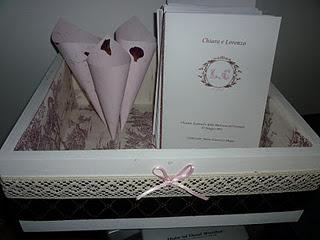 Matrimonio rosa e marrone