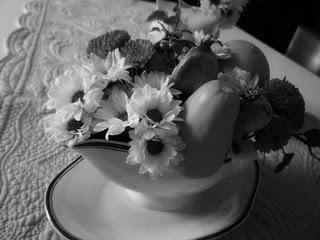 Baccarat, melograni e crisantemi