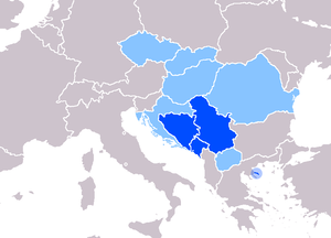 Status of Serbian language. Official in Serbia...