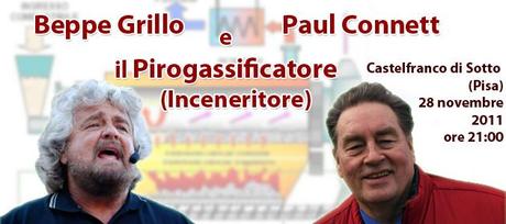 Pirogassificatori: Lunedi’ 28 Beppe Grillo in streaming dal Pisano
