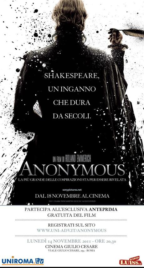ANONYMOUS (Germania, 2011) di Roland Emmerich