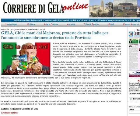 Corriere di Gela del 19-11-2011