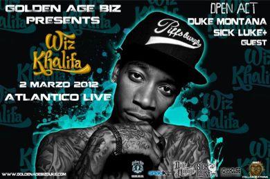 Wiz Khalifa Live @ Roma - Atlantico by Golden Age Biz [2 Marzo 2012]