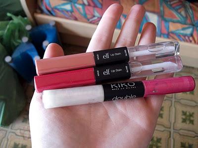 Lip Stain Elf e Double Touch Kiko...due resistenti tinte per labbra