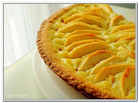 Crostata di mele cotogne e crema pasticcera