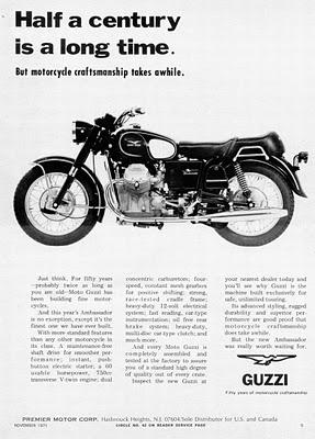 Vintage Brochures: Moto Guzzi 1971 (Usa & Canada)