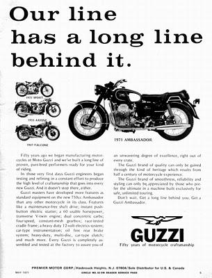 Vintage Brochures: Moto Guzzi 1971 (Usa & Canada)