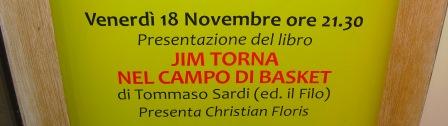 Presentazione letteraria del libro “Jim torna nel campo di Basket” di Tommaso Sardi