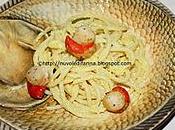 Spaghetti capesante crema mele curry