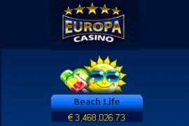3.500.000€ è il jackpot della slot machine Beach Life
