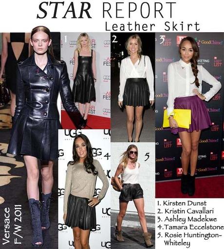 Star Report// Leather Skirt