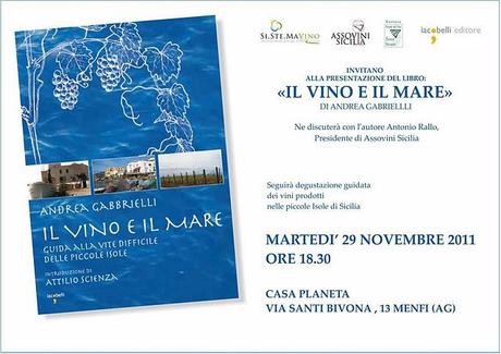 “Il vino e il mare”, il libro di Andrea Gabrielli a Menfi
