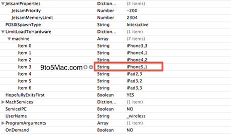 Tracce di iPhone 5 nelle stringhe di iOS Beta1 5.1