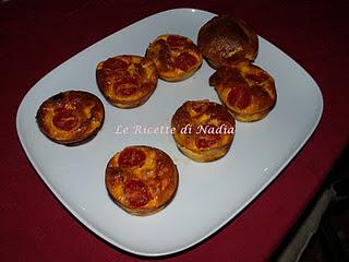 Mini- frittate al forno con feta e prosciutto cotto