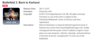 Battlefield 3 : Back to Karkand ha (quasi) una data di uscita ufficiale