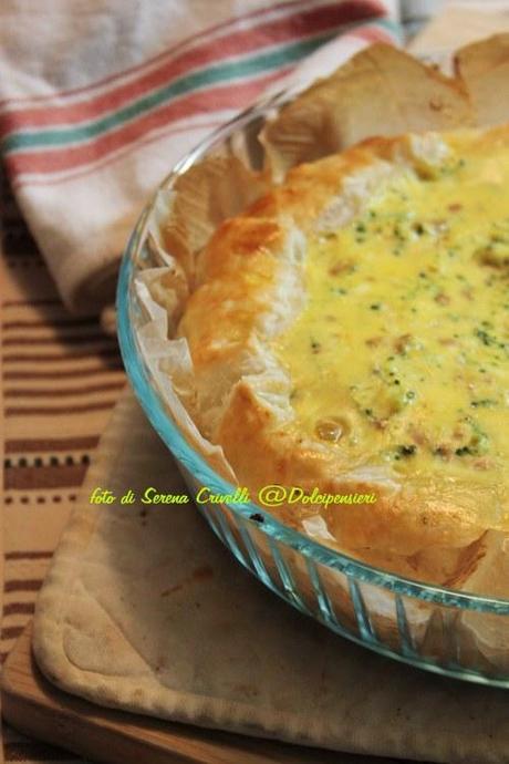 QUICHE SALATA SPEZIATA AI BROCCOLI CON NOCI di Dolcipensieri