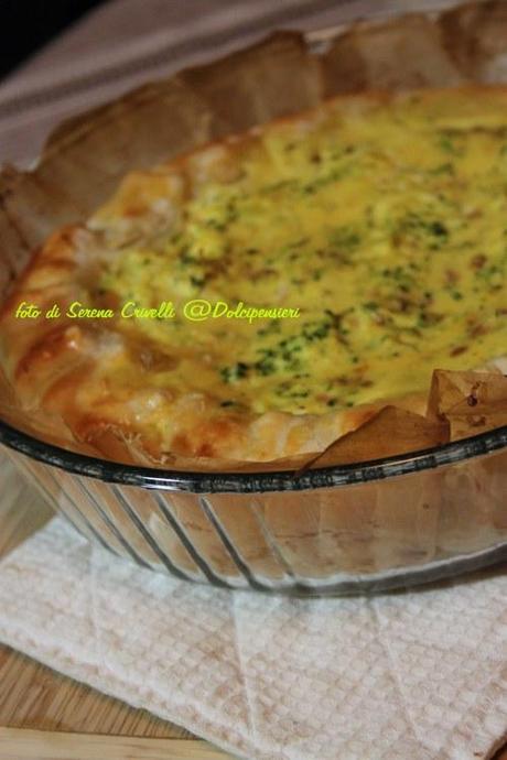 QUICHE SALATA SPEZIATA AI BROCCOLI CON NOCI di Dolcipensieri