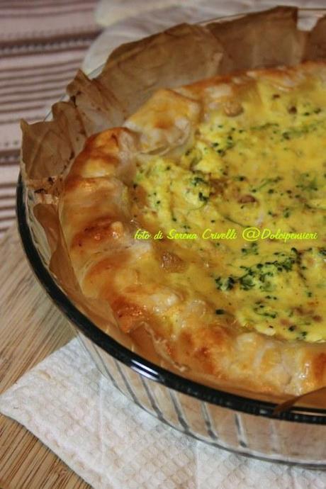 QUICHE SALATA SPEZIATA AI BROCCOLI CON NOCI di Dolcipensieri