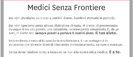 I 40 ANNI DI MEDICI SENZA FRONTIERE