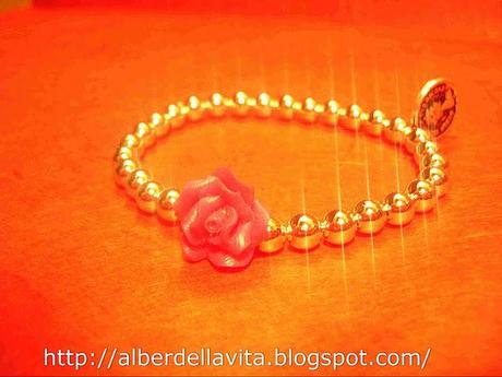 BRACCIALE CON ROSA