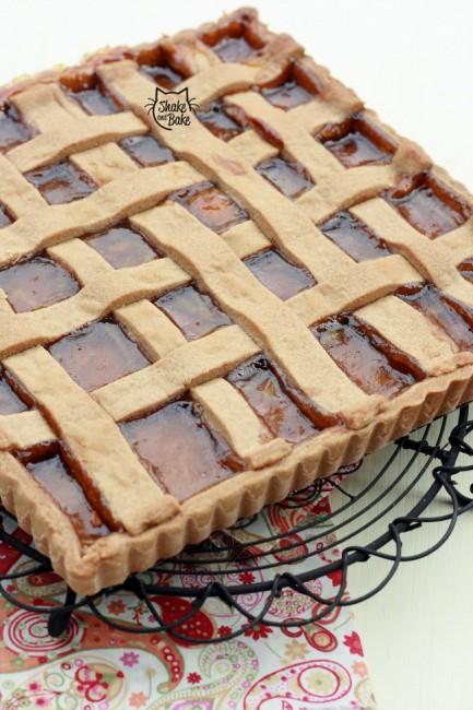 Crostata di grano arso e marmellata di arance e sambuco